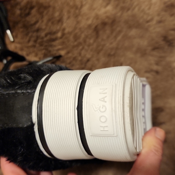 HOGAN ANKLE BOOTS WOMEN ECO FUR BLACK new fashion - Picture 9 of 16